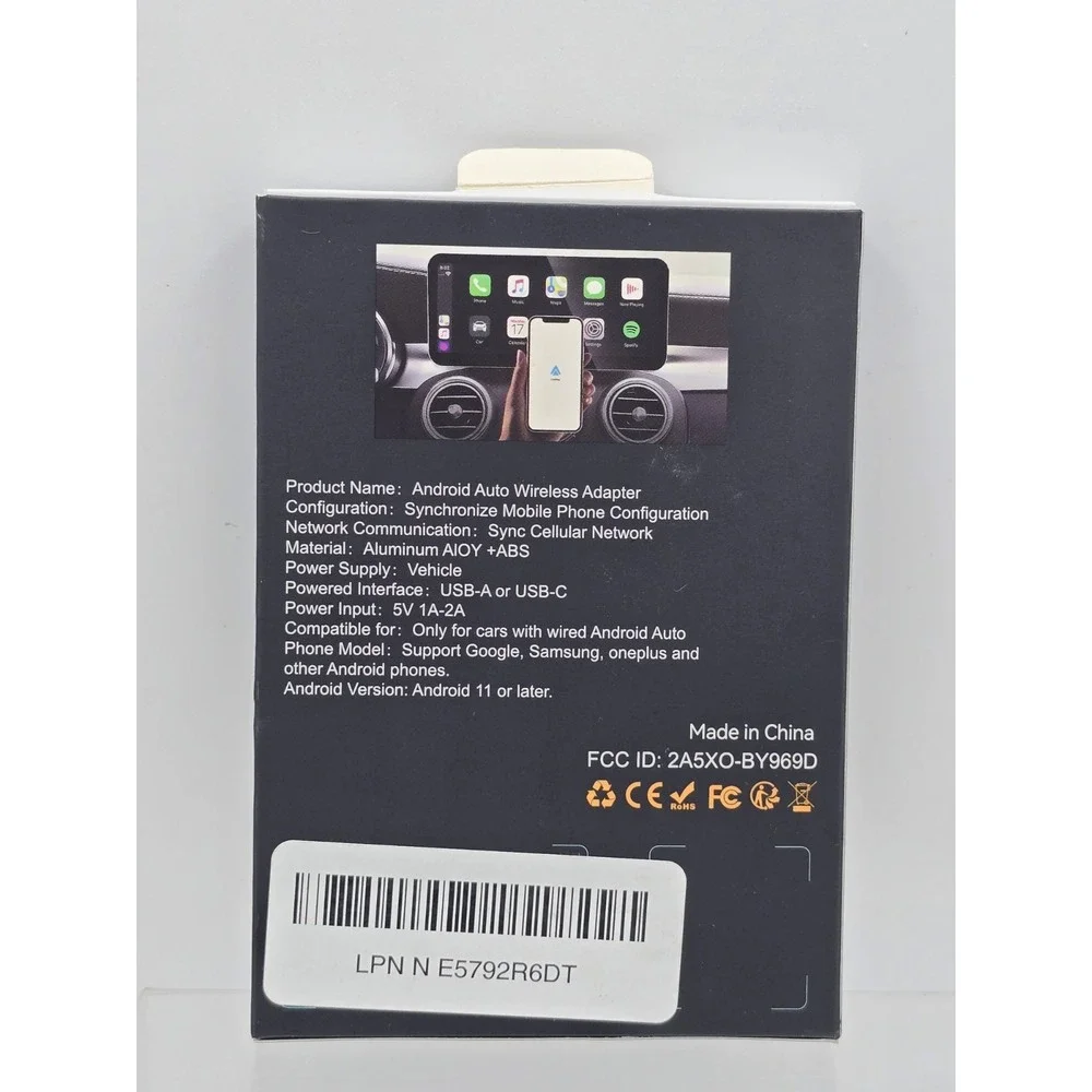 Android Auto Wireless‎ Adapter for Factory Wired Android Auto